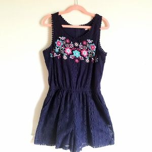 Girls Lace Romper